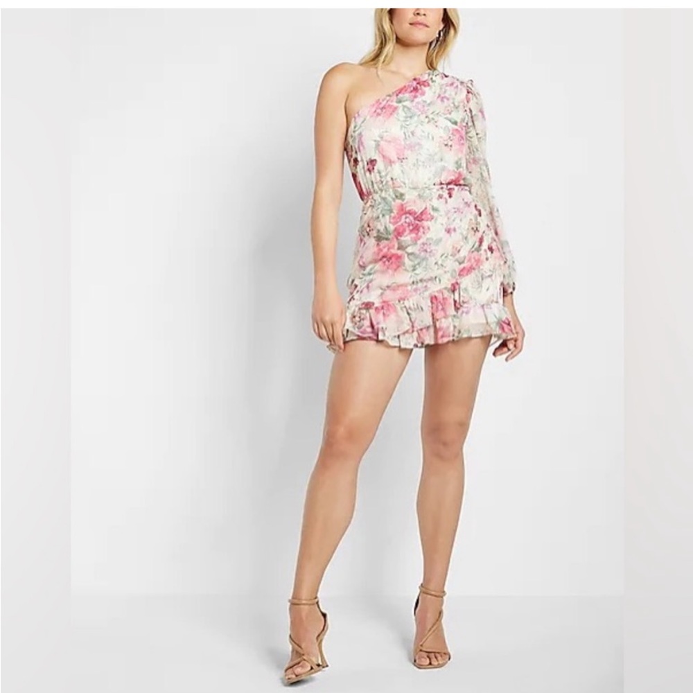 Express One Shoulder Skort Dress NWT